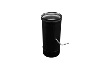 заслонка феррум (шибер поворотный) нержавеющая (430/0,8мм) ф150 черный