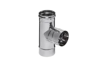 тройник феррум угол 90°, нержавеющий (430/1,0мм), ф150, по воде