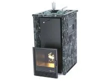 печь для бани изистим геленджик м2 premium в 3-х кожух пироксен.бок.вх.слева откр.верх футеровка