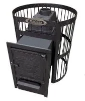 печь для бани торнадо-16 чугунная дт-4 сетка дровяная