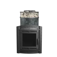 печь для бани прометалл атмосфера l в ламелях пироксенит + сетка new