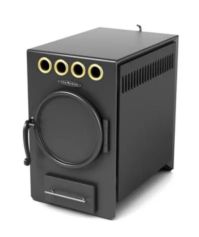 печь отопительная тмф нормаль-2 турбо антрацит труба сзади