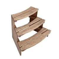 лесенка для купели шишка 3 ступени цвет светлый