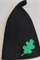 шапка для бани дубовый лист, черный, никитинская мануфактура