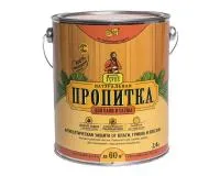 антисептическая пропитка для бани и сауны по дереву мастер гурий 2,4л.