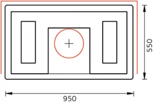 печь-камин tulikivi koli grafia 2100 мм 