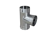 тройник феррум угол 90°, нержавеющий (430/0,8мм), ф110, по дыму