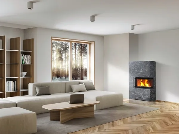 печь-камин tulikivi petro grafia 1500 мм 