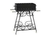 мангал м-01, 92*88*39см, антрацит. дачный эксперт