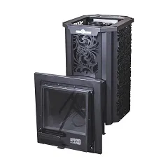 печь для бани сталь-мастер hard 16l хохлома панорама