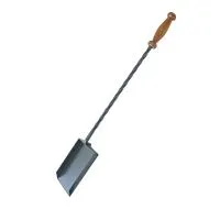 совок кованый с деревянной ручкой (черный) банный эксперт