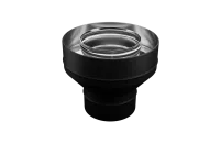 переход феррум на сэндвич нержавеющий, (430/0,8мм), ф115/200, по воде (черный)