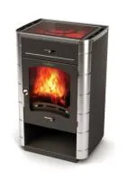 печь-камин отопительно-варочный тмф яуза-2 антрацит нерж. вставки стеклокерамическая плита*