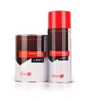 эмаль elkon термостойкая, черная, (б/ж 0,8 кг)