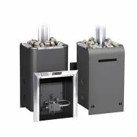 печь для бани газовая ермак уралочка 16 carbon, антрацит, без ггу