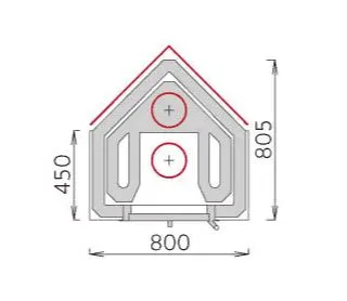 печь-камин tulikivi nuuta  h2100 мм