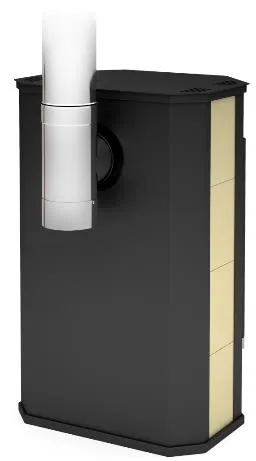 печь-камин отопительный теплодар румба дровяная  