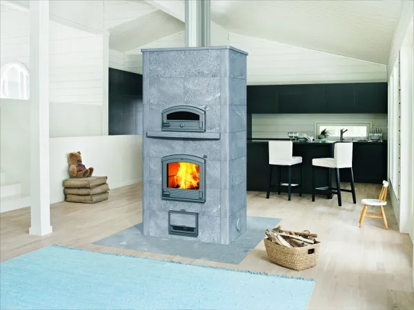 печь-камин tulikivi ttu2700/5 classic с духовкой (верхнее)